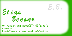 elias becsar business card